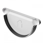 Заглушка желоба металлическая Docke Stal Premium RAL 9010 Пломбир 125 мм